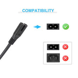 2 Prong Power Cord For Ion Game Day Wireless Rechargeable Speaker System Bluetooth Speaker Power Cable Replacement