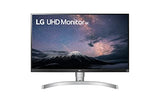 27Ul650-W Monitor 27" 4K Uhd (3840 X 2160) Ips Display, Vesa Displayhdr 400, Srgb 99% Color Gamut, Radeon Freesync, 3-Side Virtually Borderless Display- White