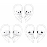 Compatible With Airpods 4 Ear Hooks, Replacement 360 Angle Rotation Adjustable Length Anti-Slip Sport Earhooks Wing Tips Holder Compatible With Airpods 3 / Airpods Pro 2 - White