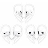 Compatible With Airpods 4 Ear Hooks, Replacement 360 Angle Rotation Adjustable Length Anti-Slip Sport Earhooks Wing Tips Holder Compatible With Airpods 3 / Airpods Pro 2 - White