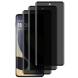 3 Pack Privacy Screen Protector For Motorola Edge 2024,Anti-Spy Tempered Glass,3D Full Coverage,9H Hardness,Anti-Scratch,Bubble Free