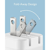 2-Pack 20W USB C Fast Charger with Foldable Plug for iPhone, Galaxy, Pixel