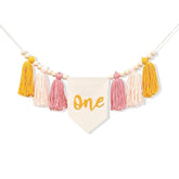 Boho Sun Yarn Tassel Garland Banner - Sunshine 1St Birthday Decoration, First Trip Around The Sun High Chair Tassel Garland