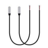 2-Pack Replacement 3.5Mm Female Jack To Bare Wire Open End Trs 3 Pole Stereo 1/8" 3.5Mm Jack Plug Connector Audio Cable For Headphone Headset Earphone Cable Repair