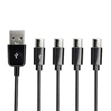 Usb Type C Splitter Charging Cable,1Ft 4 In 1 Multi Charging Cable, Usb A To 4