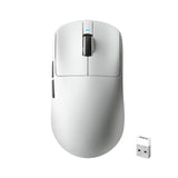 R1 Se+ Wireless Gaming Mouse, 18000 Dpi, High-Precision Paw3395 Se Sensor,55G Lightweight,Tri-Mode 2.4G/Bt5.0/Usb-C Gaming Mouse, Programmable Ergonomic Mice Suitable For Laptops/Pc/Mac (White)