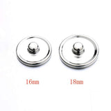 50 Pcs Snap Button Base Trays Blank Press Button Cabochon Settings Diy