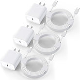 Apple Iphone 16E/15 Pro Max Fast Charger,3Pack 20W Type C Wall Charger Travel Plug Apple Charger Block Super Quick Charge Usb C Woven Cable Cord For Iphone 16 15 Pro/Plus/Pro/Pro Max,Ipad Pro/Air/Mini