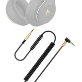 Studio3 Coiled Audio Cable Replacement For Beats Studio3 / Solo3 Wireless Headsets, 3.5Mm In-Line Mic/Volume Control Headphone Cord Works On Ps5 Xbox One, 8Ft