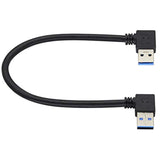 90 Degree Usb 3.0 A Extension Cable Left & Right Angle Usb 3.0 Type A Male To