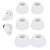 3 Pairs Galaxy Buds 2 Pro Ear Tips, Soft Silicone Washable Ear Tips, Compatible With Galaxy Buds 2 Pro 2022 Sm-R510 Earbuds Tips, Fit In Charging Case 3 Size Replacement Ear Tips White