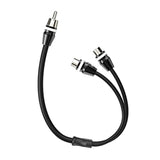 1Ft 2 Female To 1 Male Nickel Plated Rca Y Adapter Splitter Connector Cable (2