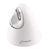 Evoluent – Inventor of The Vertical Mouse – VM4RB Ergonomic Vertical Mouse White Bluetooth for Mac, Right Hand Med to Large, Sculpted for Comfort, Reduces Wrist Strain, 4 Speeds, Plug-N-Play