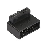 Usb 3.0 19/20 Pin 90 Degree Adapter Male To Female L Turn Right Angle Socket F