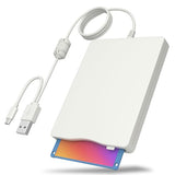 Floppy Disk Reader, 3.5 Inch External Floppy Disk Drive With Usb Type-C, Portable Fdd Floppy Disk Drive For Laptop Pc Windows 11/10/8/7/2000/Xp