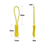120Pcs Zipper Pulls Zip Extension Fixer With Nylon Rope Replacemen For