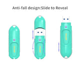 Flex A 64Gb 2 Pack Green Usb Flash Drives,Typea,Usb 3.1 Flash Thumb Drive,Swivel Design,Usb Drive Up To 150Mb/S,External Data Storage Memory Stick Compatible With Computer/Laptop