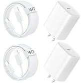 Iphone 14 13 12 Charger 10 Ft Long Usb C To Lightning Cable With 20W Type C Fast Charging Block & Cord For Iphone 14 Pro Max/14 Pro/14 Plus/14/13 12 11 Pro Max Mini/X/Xr/Xs Max/8/8 Plus, Ipad, 2Pack