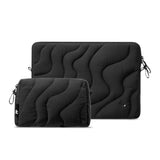 tomtoc 360 Protective Puffy Laptop Sleeve Set for 15-inch MacBook Air M4/A3241 2025, M3/A3114, M2/A2941, Quilted Soft Puffer Bag with a Tech Pouch for 15-inch Surface Laptop 7(Copilot+ PC)/6/5/4/3