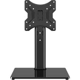 Universal TV Stand Base, Swivel Table Top TV Stand for 20-43 inch TVs/Monitors with 4 Level Height Adjustment and Tempered Glass Base, Holds up to 88