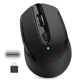 Wireless Mouse, 2.4G Silent Cordless Mouse For Laptop, Mouse With 6 Buttons An