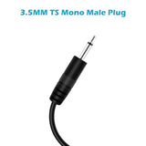 3.5Mm 1/8" To Speaker Wire, 2-Pack 6Ft Ts Mono 3.5Mm Male Jack To Bare Wire Pigtail Connector Adapter Repair Audio Cable For Speaker, Trigger Cable