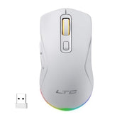 Gm025 Tri-Mode Wireless Gaming Mouse,12000 Dpi Paw3311 Sensor, Ergonomic Mouse 2.4Ghz/Bt/Wired, 6 Programmable Buttons, Customizable Rgb Lighting, Pro Software
