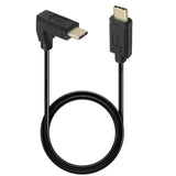 2Ft Usb 3.1 Type C Cable, Usb C Male To 90 Degree Up & Down Angle Usb C Male C