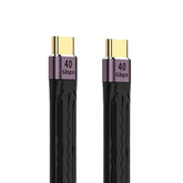 Cablecc Type-C USB-C Male to Male USB4 40Gbps 100W 8K Flat Slim FPC Data Cable