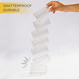 100-Pack 12oz Gold Glitter Plastic Cups – Elegant Disposable Party & Wedding Drinkware