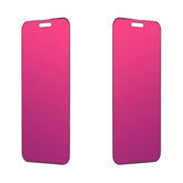 Privacy Screen Protector Compatible With Iphone 15 Pro Max, 2 Packs, 6.7 Inch Gradient Colorful Electroplated Anti-Spy Anti-Blue Light Easy Installation Tempered Glass