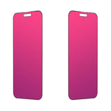 Privacy Screen Protector Compatible With Iphone 15 Pro Max, 2 Packs, 6.7 Inch Gradient Colorful Electroplated Anti-Spy Anti-Blue Light Easy Installation Tempered Glass