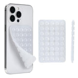 Silicone Suction Phone Case Adhesive Mount, Hands-Free Strong Grip Holder for Selfies, Silicon Adhesive Stand Sticky for Cell Phone (Black)