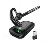 Bluetooth Headset V5.3, Wireless Earpiece With 1000Mah Charging Case, 96H Talktime, Hands Free Noise Canceling Headphones With Dual-Mic For Computer Cell Phones Trucker Home Office Work