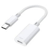 Usb C To Lightning Headphone Audio Adapter, Usb Type C Male To Female Lightning Earphone Adapter With Fast Charge Data Transfer For Iphone 16/16 Pro/15, Ipad Pro, Ipad Air 6/5, Galaxy S25/S24