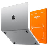 GhostShell Frost Premium Hardshell Case with Scratch-Resistant Textured Matte Finish for MacBook Pro 14" 2021-2026 M5/M4/M3/M2/M1 Pro/Max, Clear