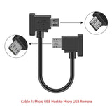 cablecc 3pcs/Set Remote Controller Data Cable Type-C & Micro & to Micro USB for Mavic Pro Platinum Mavic Park RC Accessories