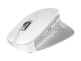 Stream Mouse Comfort, Wireless Ergonomic Mouse With Rubberized Thumb Support, Special For Right-Handed, 2.4 Ghz, 6 Silent Buttons, White