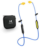 Bluetooth Work Earplugs Headphone,Wireless In-Ear Noise Isolating Earbuds,29Db Noise Reduction Headphone With Control,19+ Hours Battery For Lawn Mowing Safety Industrial Construction(Black)