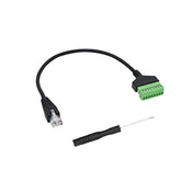 Ethernet Rj45 Male Plug To 8 Pin Screw Terminal Block Connector For Cat7 Cat6