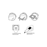 Bira Craft 1 Inch Christmas Tree 6 Shape Lever Action Craft Punch, Christmas Punch For Paper Crafting Scrapbooking