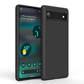 Case For Google Pixel 6A (Only), Stylish Silicone Slim Full-Body Protective Phone Cover Compatible With Google Pixel 6A Case Black