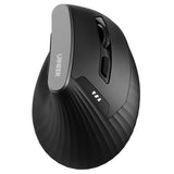 Ergonomic Wireless Mouse,Bluetooth Vertical Mouse With Bt5.0/4.0/2.4G, Rechargeable With Battery Indicator,Ergonomic Design For Comfort And Reduced Wrist Strain For Home,Office Use,Black