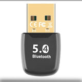 Bluetooth 5.4 Adapter For Pc, Usb Bluetooth Dongle Receiver For Wireless Keyboard, Mouse, Headphones, Speaker, Gamepad - Supports Windows 11/10/8.1/7 For Desktop Computer Laptop