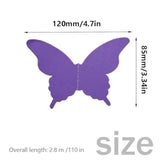 Yosawa 4 Pcs Large Paper Butterfly Banner Hanging Decorative, Curtain Hanging Paper Flower For Halloween Home Ceiling Decor Birthday Party Baby Shower Wedding Showcase Decoration?Zd/Purple?