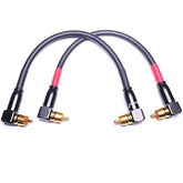 Cess-137-1F Right Angle Rca Preamp Jumpers Male To Male Patch Cable, 2 Pack (1