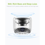 EWA Travel Case Packed, A106 Pro Portable Bluetooth Speaker with Custom Bass Radiator, Brief Design, IP67 Waterproof, Perfect Mini Speaker for Shower, Room, Bike, Car (Red)