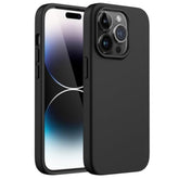 JETech Premium Silicone Case for iPhone 14 Pro Max, Black - Durable and Protective Phone Case