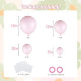 114Pcs Light Pink Balloon Garland Arch Kit, 18 12 10 5 Inch Pastel Pink Latex Balloons Different Sizes For Engagement Bridal Bachelorette Princess Birthday Party Decorations