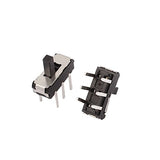 20 Pcs 2 Position Straight 6P Dpdt Micro Slide Switch Latching Toggle Switch